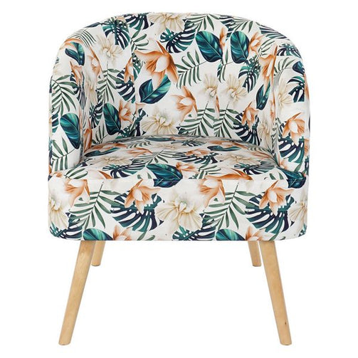 Armchair Dekodonia Multicolour Birch Polyester (70 x 68 x 55 cm) Dekodonia