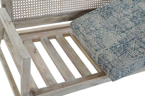 Armchair Dekodonia Cotton Mango wood (115 x 72 x 73 cm) Dekodonia