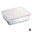 Hermetic Lunch Box Pyrex C&F Transparent Borosilicate Glass Pyrex