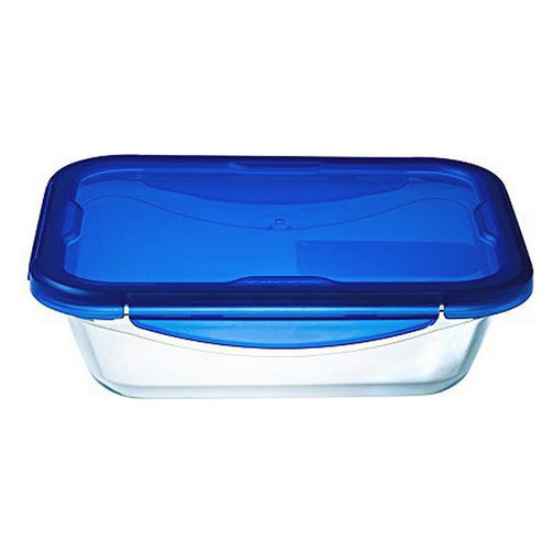 Hermetic Lunch Box Pyrex Cook & Go Transparent Borosilicate Glass Pyrex
