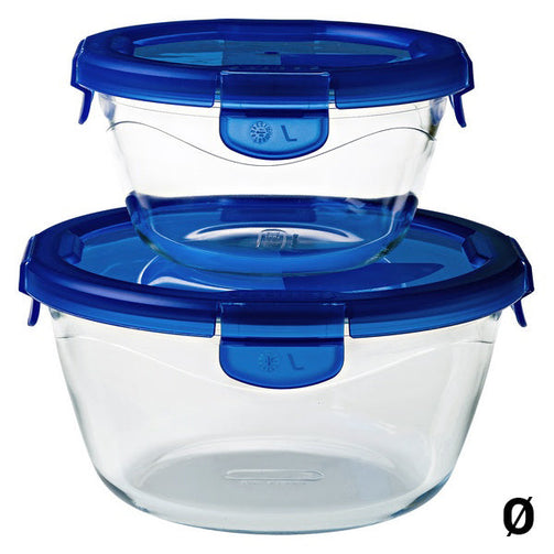 Hermetic Lunch Box Pyrex Transparent Borosilicate Glass Pyrex