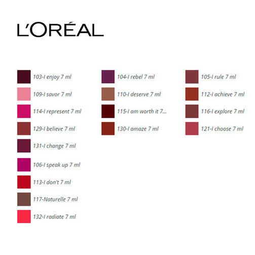 Lipstick Rouge Signature L'Oreal Make Up (7 ml) L'Oreal Make Up