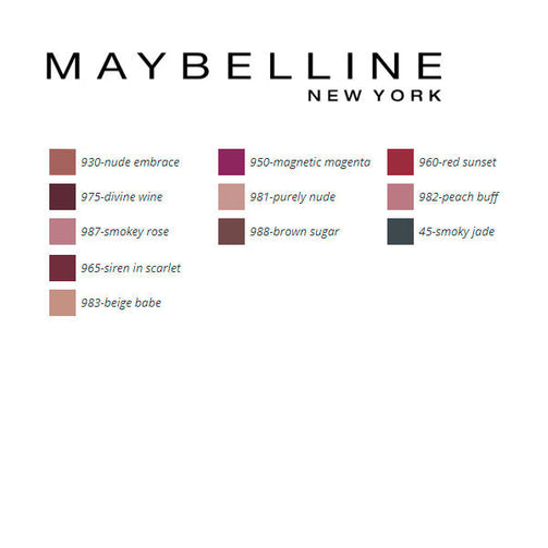 Lipstick Color Sensational Mattes Maybelline Maybelline