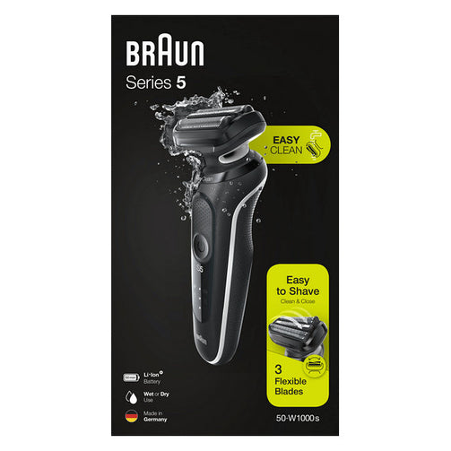 Rechargeable Electric Shaver Braun 50-W1000s 3.6V Black Braun