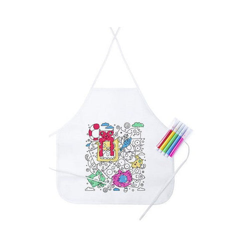 Apron for Colouring (43 x 43 cm) 144892 BigBuy Cooking