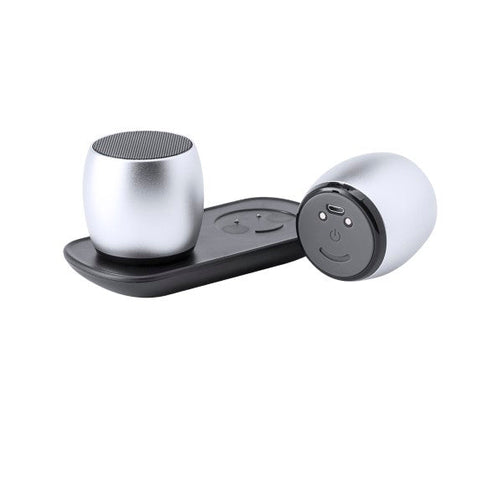 Wireless Bluetooth Speakers USB 6W Silver 146054 BigBuy Tech