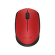 Wireless Mouse Logitech M171 1000 dpi Black Red Logitech