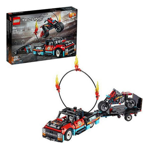 Playset Technic Stunt Show Truck And Bike Lego 42106 Lego