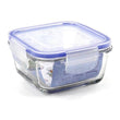 Hermetic Lunch Box Borgonovo Transparent Squared Borgonovo