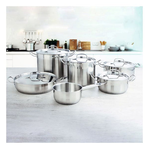 Casserole with Lid Quid Azzero Stainless steel Quid