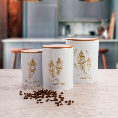 Tin Quid B&W White Wood Stainless steel Quid