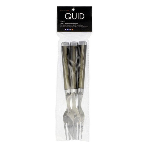 Fork Set Quid Stylo (3 pcs) Stainless steel Quid