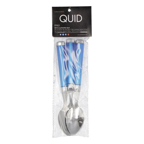 Dessert spoon Quid Stylo (3 pcs) Stainless steel Quid