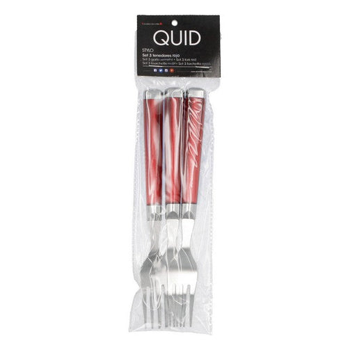 Fork Set Quid Stylo (3 pcs) Stainless steel Quid