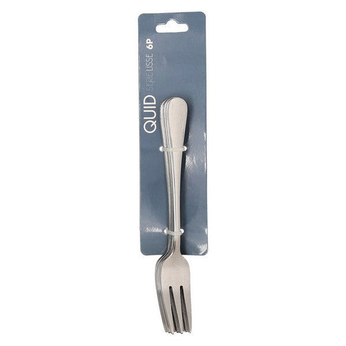 Set of Dessert Forks Quid Lines (6 pcs) Stainless steel Quid