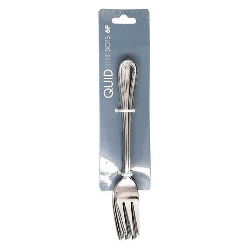 Set of Dessert Forks Quid Dots (6 pcs) Stainless steel Quid