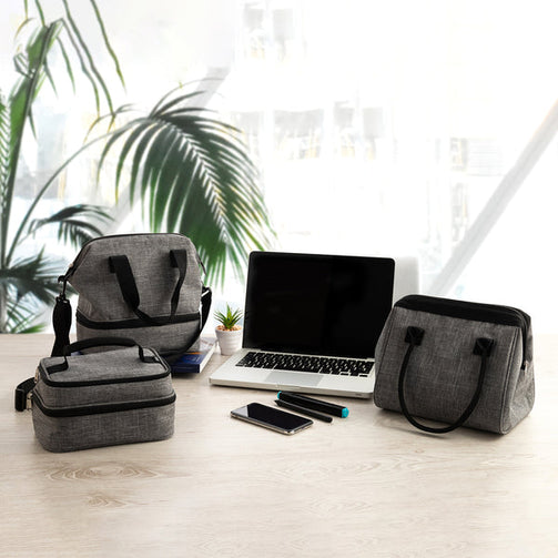 Lunch box Quid Go Metropoli Textile (21 x 14 x 12 cm) Quid