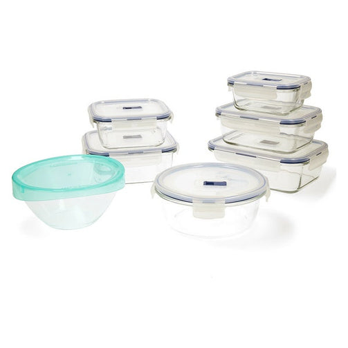 Set of lunch boxes Luminarc Pure Box Active (7 pcs) Crystal 43 x 32 x 18 cm Luminarc