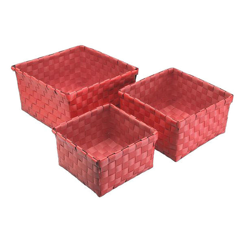 Multi-purpose basket Rocha polypropylene (3 Pieces) BigBuy Home