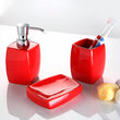 soap dish (1 pcs) Ceramic Red BigBuy Home