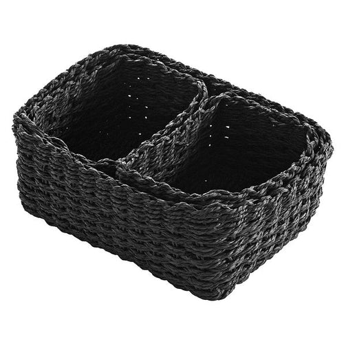 Basket set (3 Pieces) (19 x 12 x 26 cm) BigBuy Home