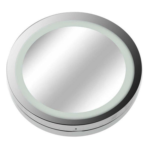 Magnifying Mirror with LED (2,5 x 15 x 15 cm) (x5) BigBuy Home