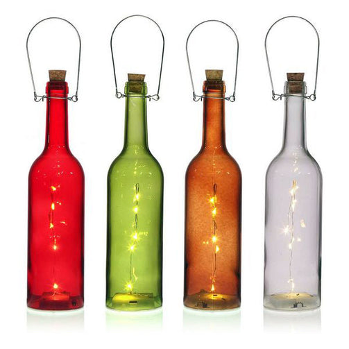 LED Bottle Crystal BigBuy Home