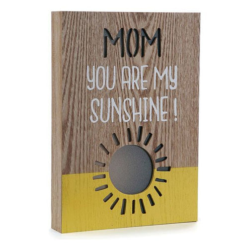 Decorative box Mom Sunshine Wood (3,5 x 28 x 20 cm) BigBuy Home
