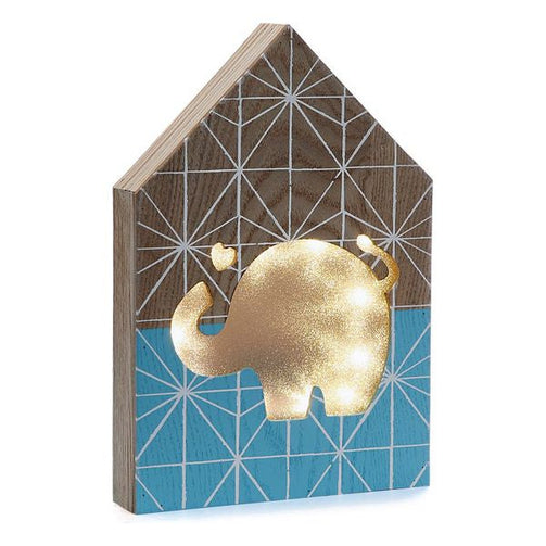 Decorative box Elephant Wood (3,5 x 25 x 17 cm) BigBuy Home