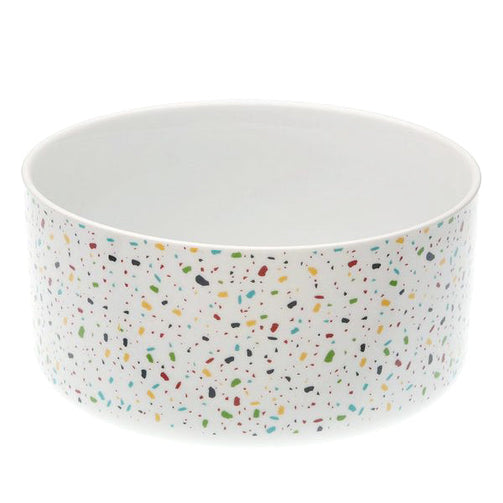 Salad Bowl Vivid Terrazzo Porcelain (22,2 x 11 x 22,2 cm) BigBuy Home