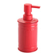 Soap Dispenser Steel Red BigBuy Home