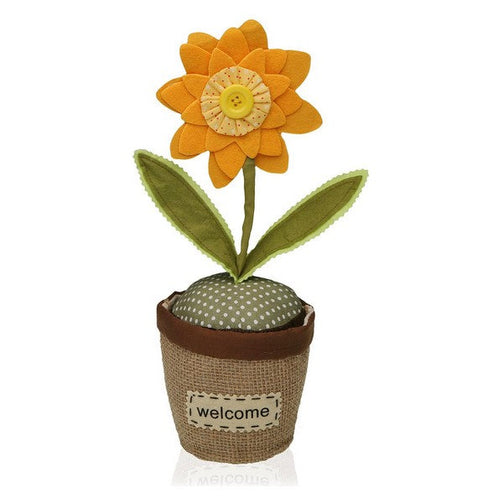 Door stop Textile Sunflower BigBuy Home