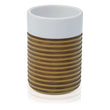 Toothbrush Holder Plastic White/Brown BigBuy Home