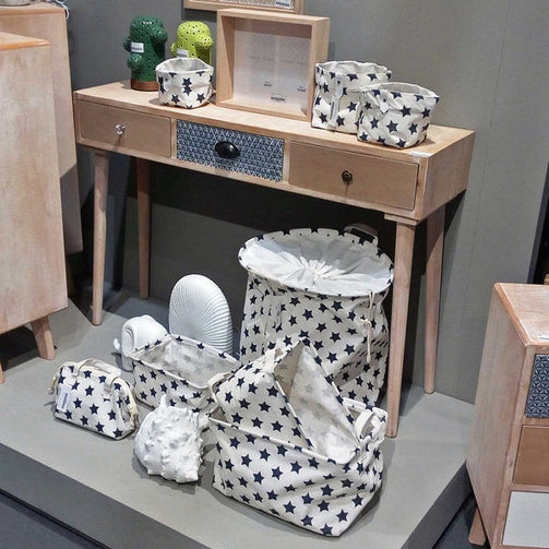 Basket set Textile Polyester (3 Pieces) (25 x 22 x 35 cm) BigBuy Home