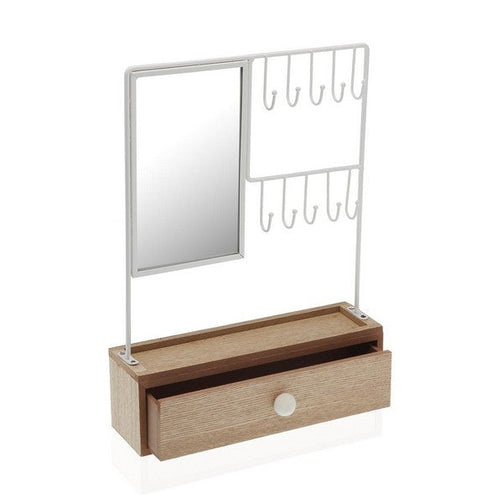 Hanging Organiser with Rack for Jewellery and Accessories Metal BigBuy Home