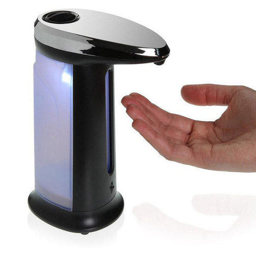 Automatic Soap Dispenser with Sensor ABS Black BigBuy Home