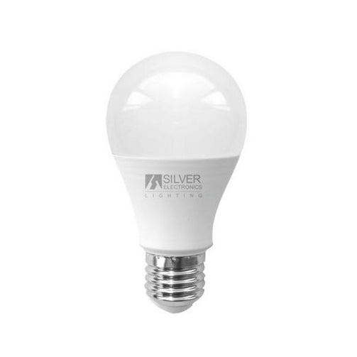 Spherical LED Light Bulb Silver Electronics ECO E27 15W White light Silver Electronics