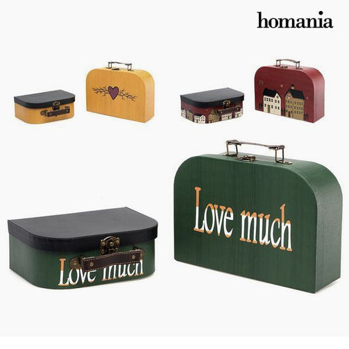 Briefcase Homania 2700 (2 pcs) BigBuy Home