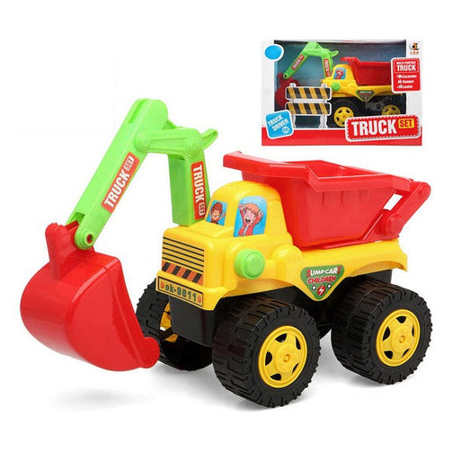 Tipping Truck and Excavator Yellow Red 119348 BigBuy Fun