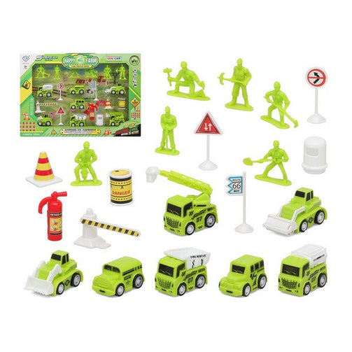 Construction Work Vehicles (Set) Yellow 111148 BigBuy Fun