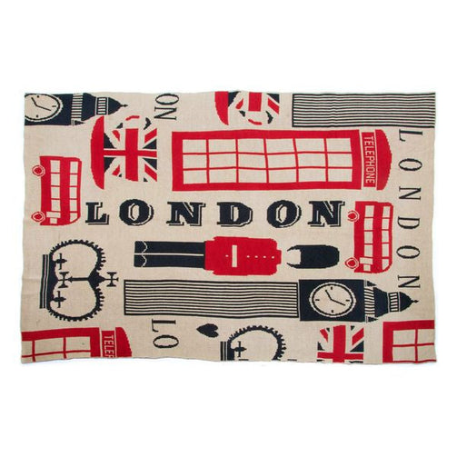 Blanket Dekodonia London Acrylic London (130 x 170 cm) Dekodonia