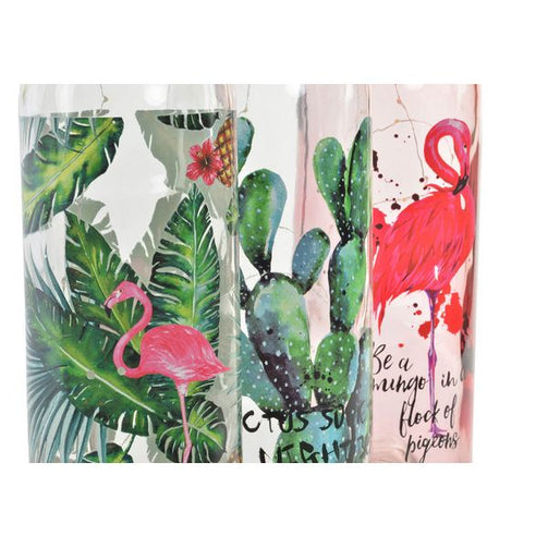 LED Bottle Dekodonia Crystal Tropical (12 x 46 cm) (3 pcs) Dekodonia