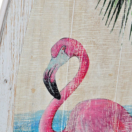 Wall Decoration Dekodonia Wood Tropical Flamenco Dekodonia