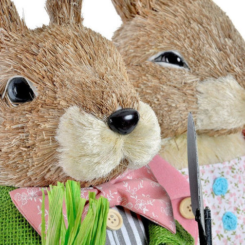 Decorative Figure Dekodonia Polyester Fibre Rabbit (39 x 24 x 76 cm) Dekodonia