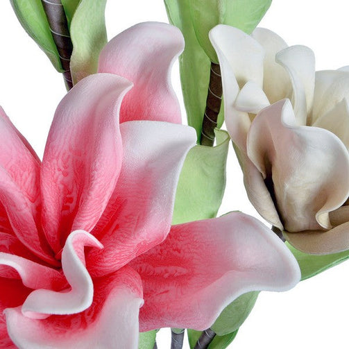 Decorative Flower Dekodonia Polyester Iron (2 pcs) Dekodonia