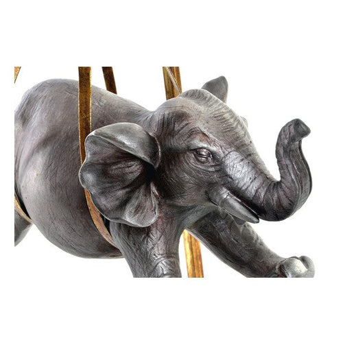 Decorative Figure Dekodonia Metal Resin Elephant (29 x 16 x 43 cm) Dekodonia
