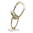 Decorative Figure Dekodonia Aluminium Marble Chic Dekodonia