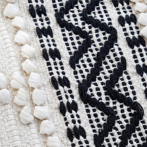 Carpet Dekodonia Laaj White Cotton (180 x 120 cm) Dekodonia