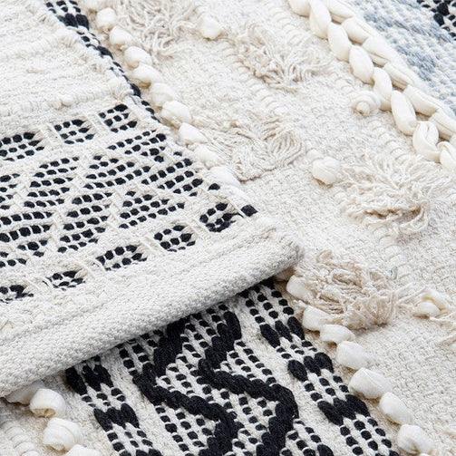 Carpet Dekodonia Laaj White Cotton (180 x 120 cm) Dekodonia