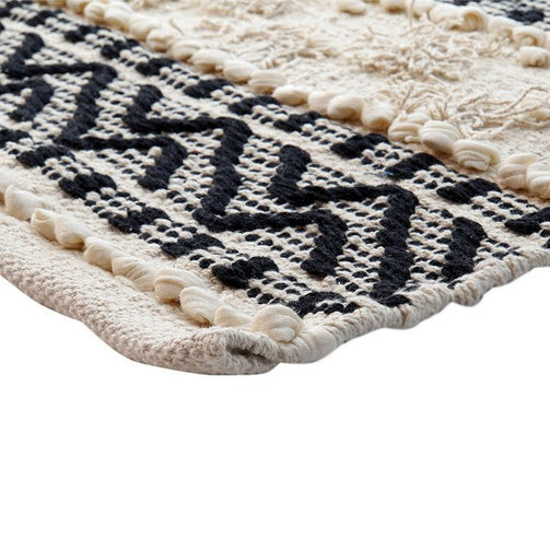 Carpet Dekodonia Laaj White Cotton (180 x 120 cm) Dekodonia